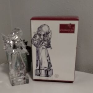 Vintage Clear Crystal Angel Figurine by Mikasa